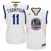 Golden State Warriors #11 Klay Thompson White 2017 NBA Finals Swingman Jersey,baseball caps,new era cap wholesale,wholesale hats